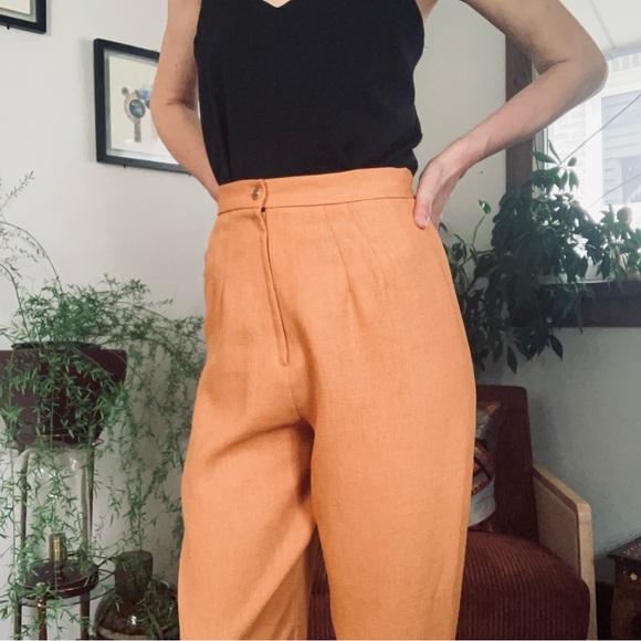 Handmade High-Waisted Tapered Pants - Picture 3 of 10